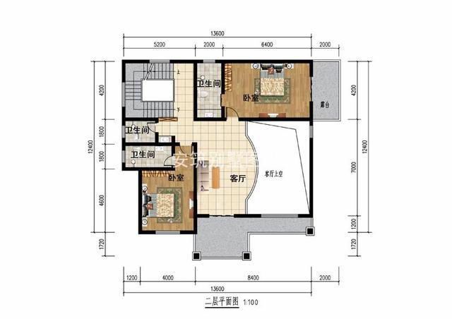 35萬(wàn)的新中式別墅三層戶型方案圖，老百姓建得起