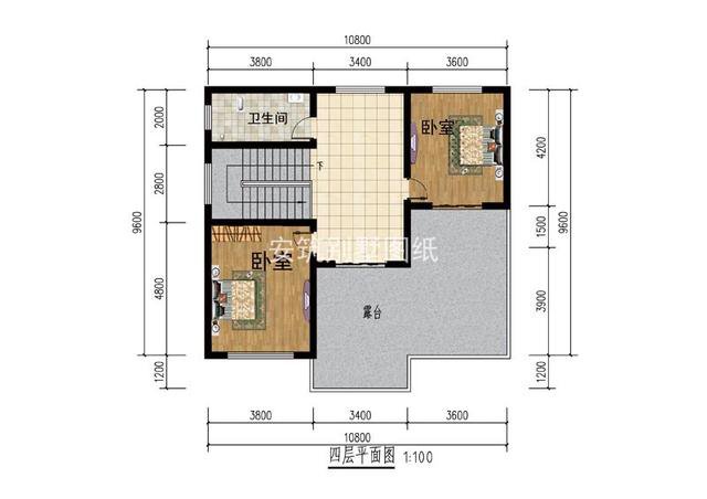 占地110平內的四層農(nóng)村民房設計，戶型很實用，造價偏低