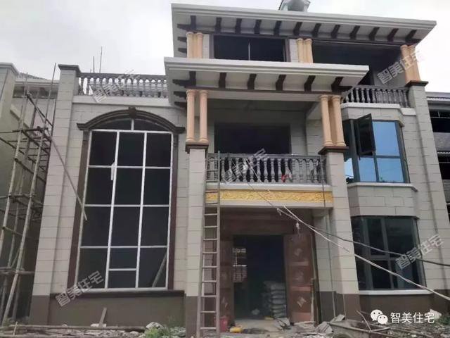 三層簡歐房子設計方案圖，不錯的民房設計，占地120平-130平方米