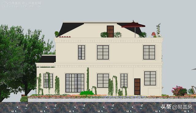 高端奢侈的法式別墅效果圖及設計方案，驚艷到你了嗎