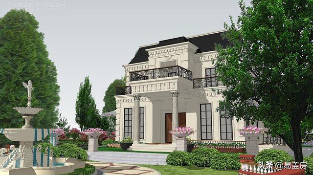 高端奢侈的法式別墅效果圖及設計方案，驚艷到你了嗎