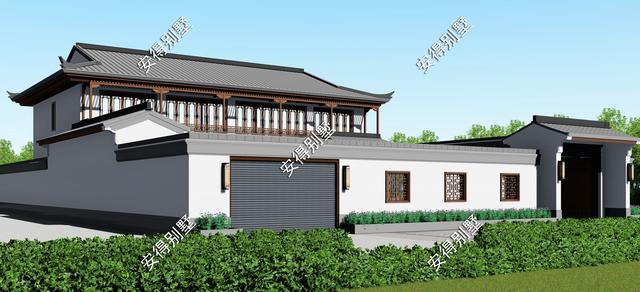 2款庭院式別墅設計方案及圖片，這樣建造漂亮的合院別墅