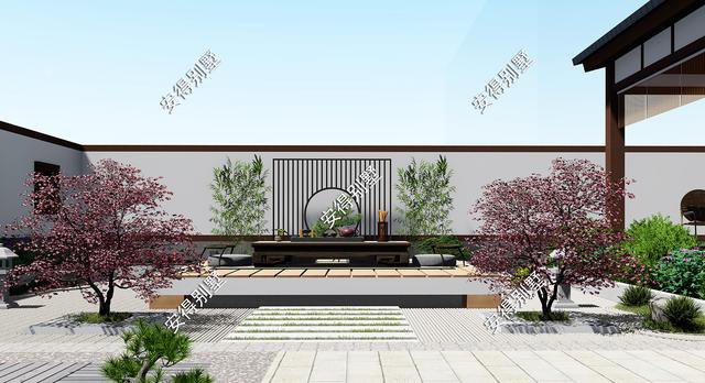 2款庭院式別墅設計方案及圖片，這樣建造漂亮的合院別墅