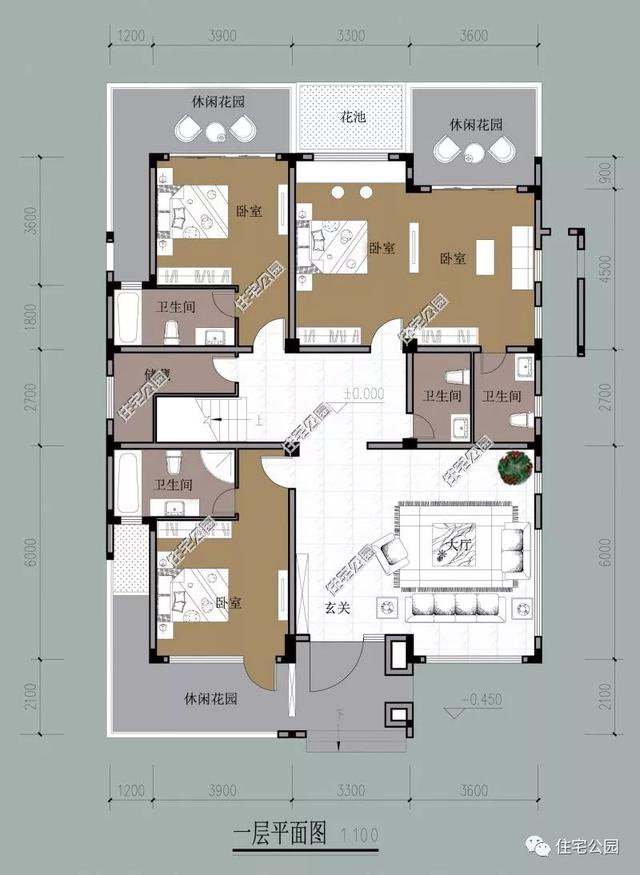 18套帶庭院的中式別墅民宅設計，自建房、民宿都可以用