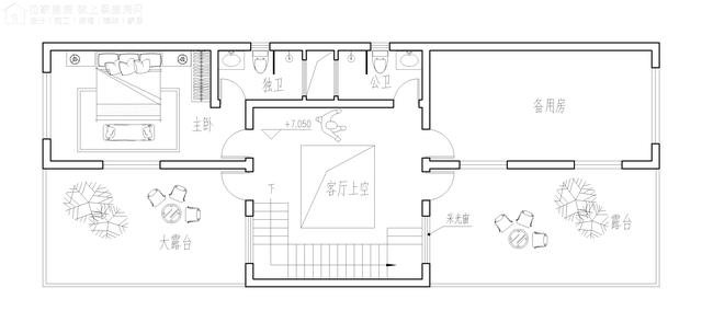 開間7.8米民房設計，一層還設計上了商鋪，商住兩用