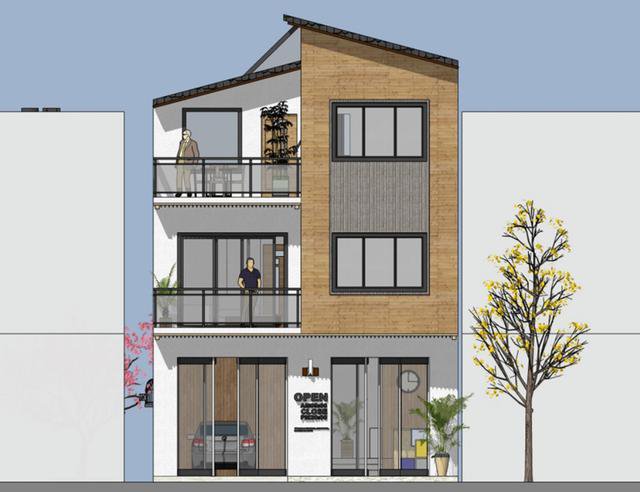 開間7.8米民房設計，一層還設計上了商鋪，商住兩用