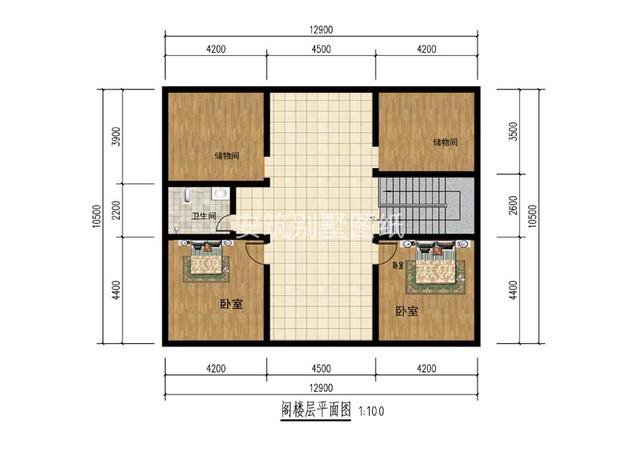 141平的一層漂亮?xí)r尚平房住宅圖片及戶型圖，20萬全部做好