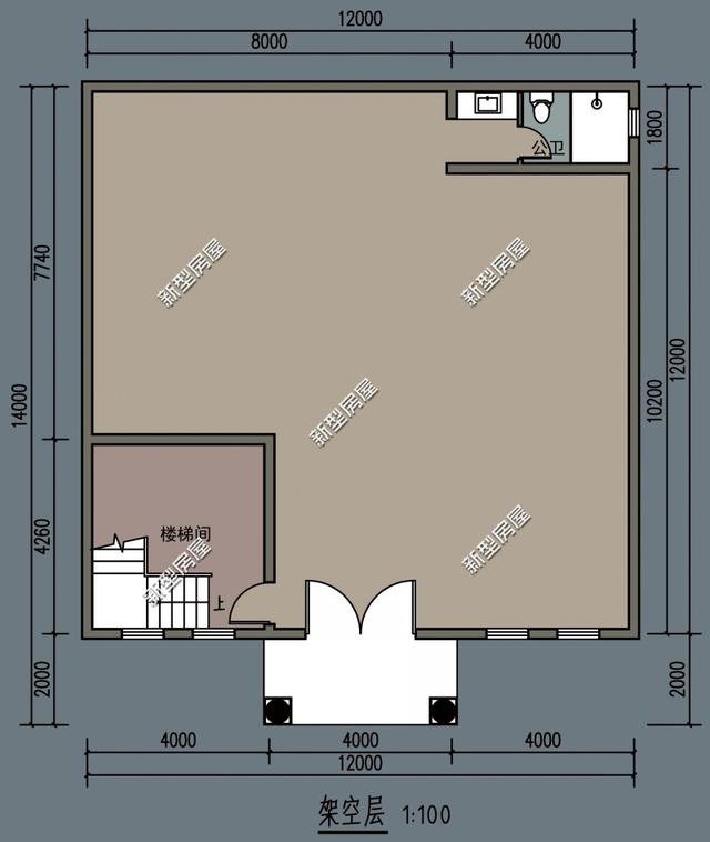 農村樓房首層做架空層如何？再也不怕下暴雨了