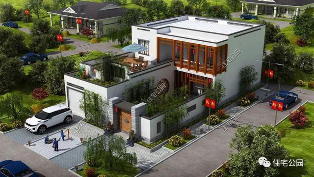 帶車庫農村自建房子戶型和外觀圖片大全，讓你一次看個夠