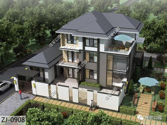 帶車庫農村自建房子戶型和外觀圖片大全，讓你一次看個夠