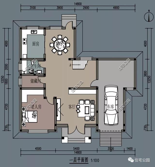 帶車庫農村自建房子戶型和外觀圖片大全，讓你一次看個夠