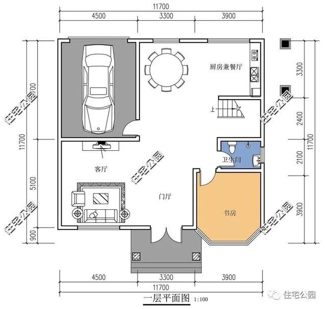 帶車庫農村自建房子戶型和外觀圖片大全，讓你一次看個夠