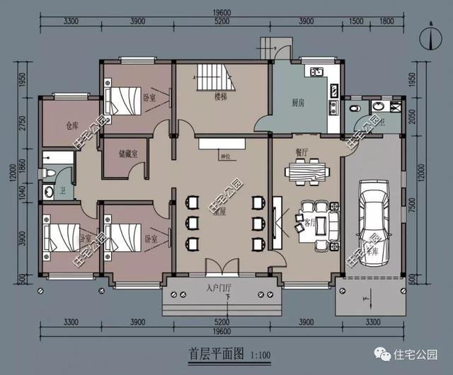 帶車庫農村自建房子戶型和外觀圖片大全，讓你一次看個夠