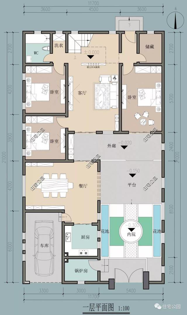 帶車庫農村自建房子戶型和外觀圖片大全，讓你一次看個夠