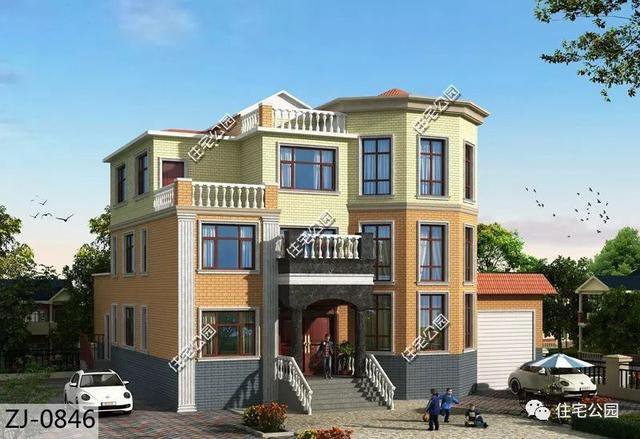 帶車庫農村自建房子戶型和外觀圖片大全，讓你一次看個夠