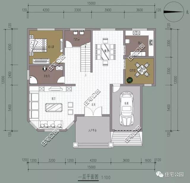 帶車庫農村自建房子戶型和外觀圖片大全，讓你一次看個夠
