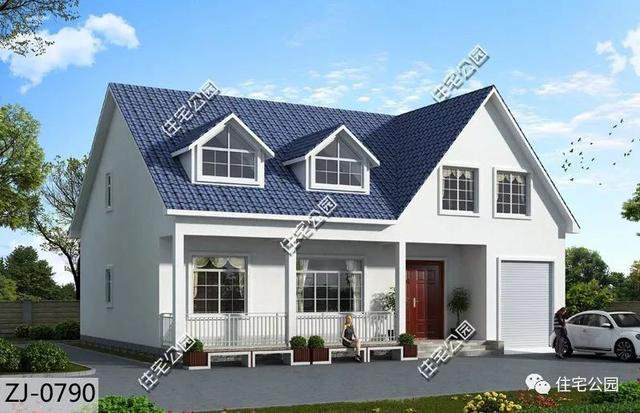 帶車庫農村自建房子戶型和外觀圖片大全，讓你一次看個夠