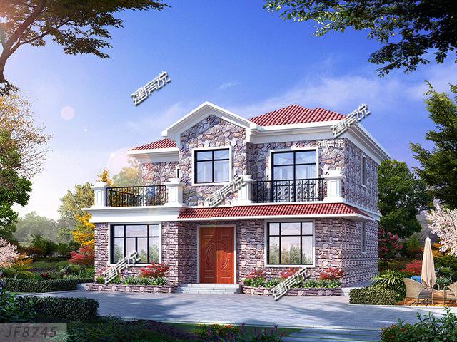 3套120平上下的農村房子民宅設計圖，一二層的都有