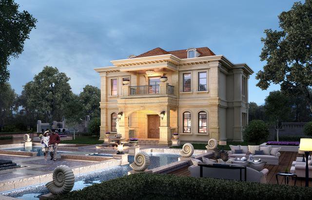 歐羅巴風(fēng)格二層別墅設(shè)計戶型方案圖，看完才知道為什么都去農(nóng)村自建房