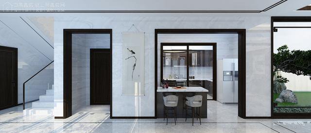 帶中式小院的農村住宅戶型圖，住進去肯定很愜意