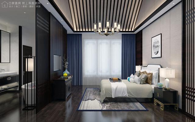 帶中式小院的農村住宅戶型圖，住進去肯定很愜意