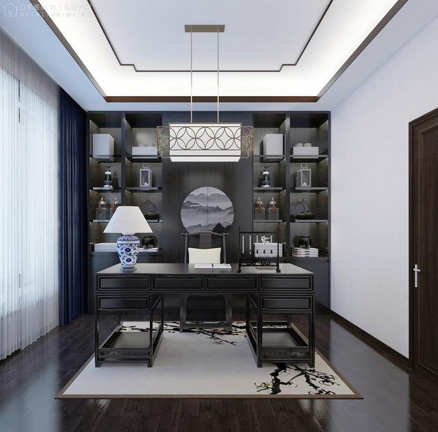 帶中式小院的農村住宅戶型圖，住進去肯定很愜意