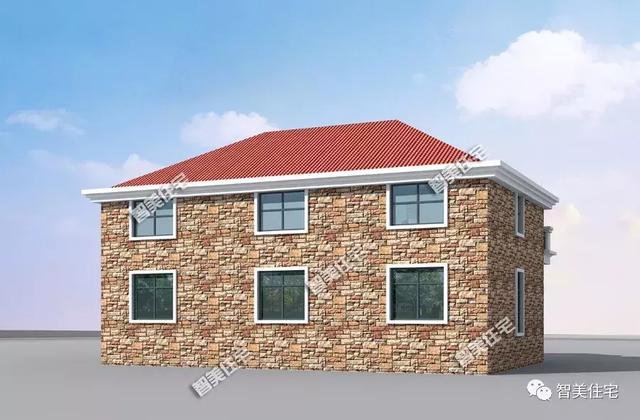 3棟外觀相似的美式別墅設(shè)計(jì)圖，外觀相似，戶型各不同