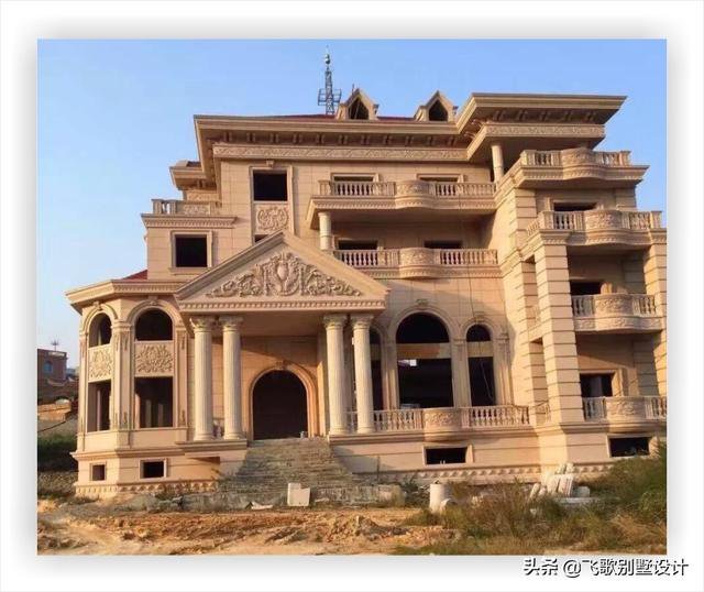 幾十款純歐式別墅完工實(shí)景圖照片，每一款都豪華高端