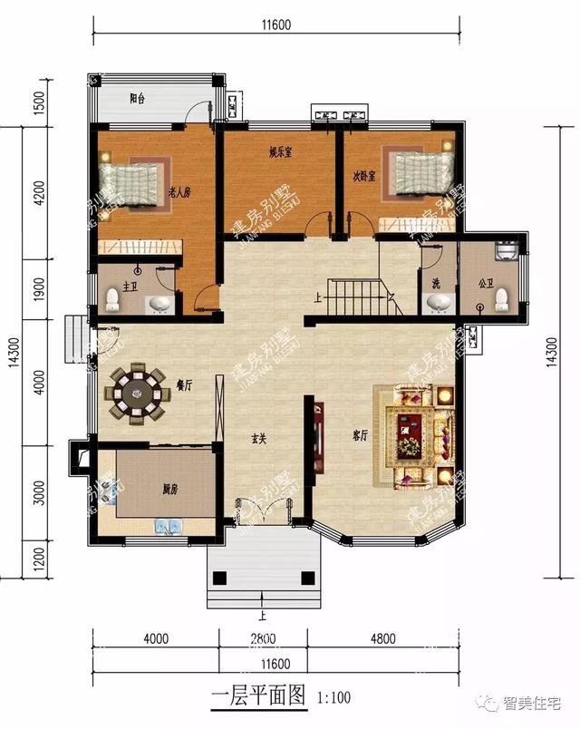 云南和江西喜歡的三層自建房屋戶型圖，面寬12米左右
