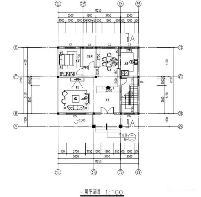 5個造價低的農村住宅戶型圖，占地百平左右