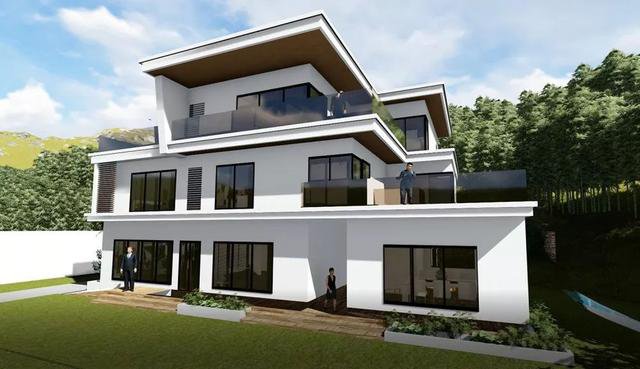 4套帶小院子的農村住宅戶型圖，2款傳統，2款時尚