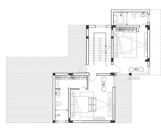 4套帶小院子的農村住宅戶型圖，2款傳統，2款時尚