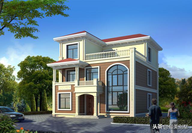 3款120平的簡歐農村房子戶型方案圖，50萬預算足矣