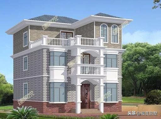 3款120平的簡歐農村房子戶型方案圖，50萬預算足矣