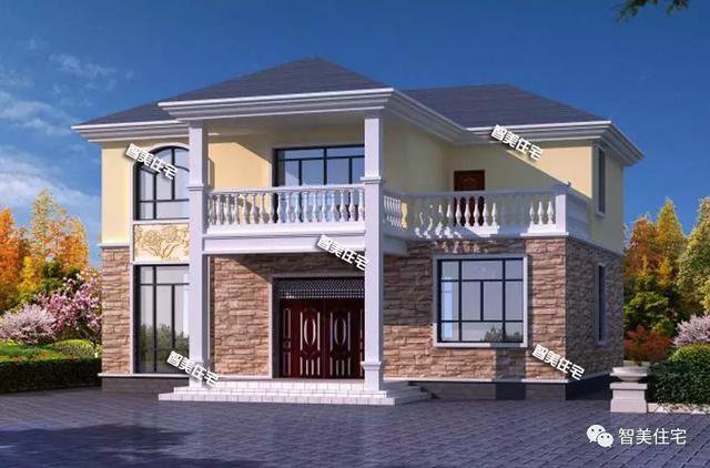 12.6×10米農(nóng)村二層自建房子戶型方案圖，大小正合適