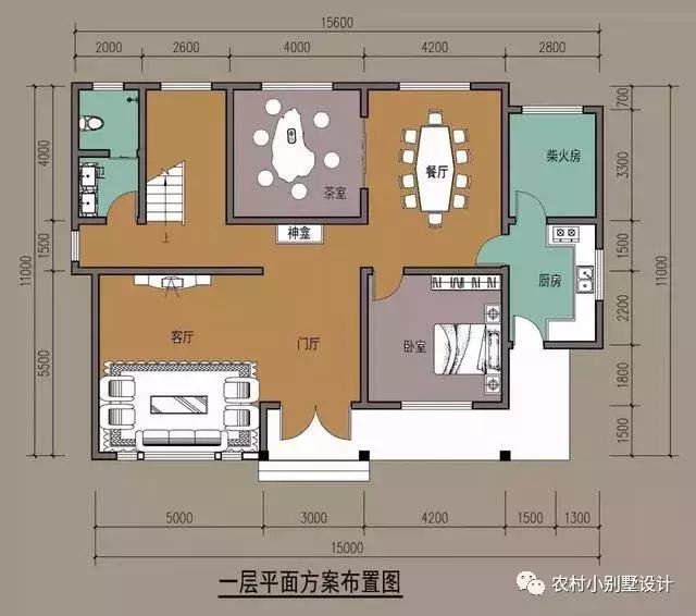 16款農(nóng)村兩層住宅鄉(xiāng)墅戶型圖，顏值比較高