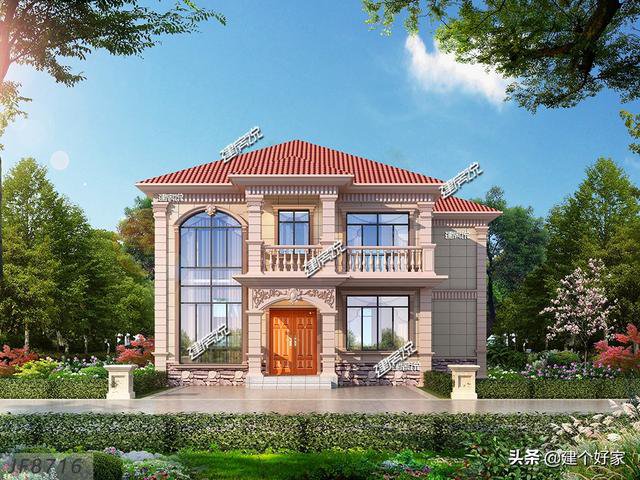 5款超美鄉墅外觀效果圖片，附帶平面戶型圖