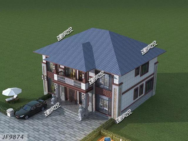 35萬新中式別墅戶型圖，農村自己按圖選這套顏值高