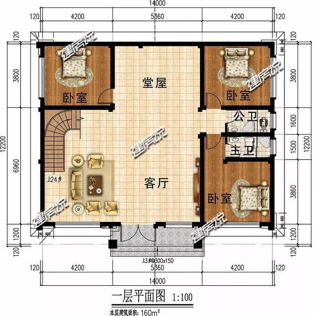 35萬新中式別墅戶型圖，農村自己按圖選這套顏值高
