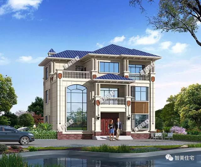 寬12米左右的農村住宅戶型圖，適合大部分宅基地