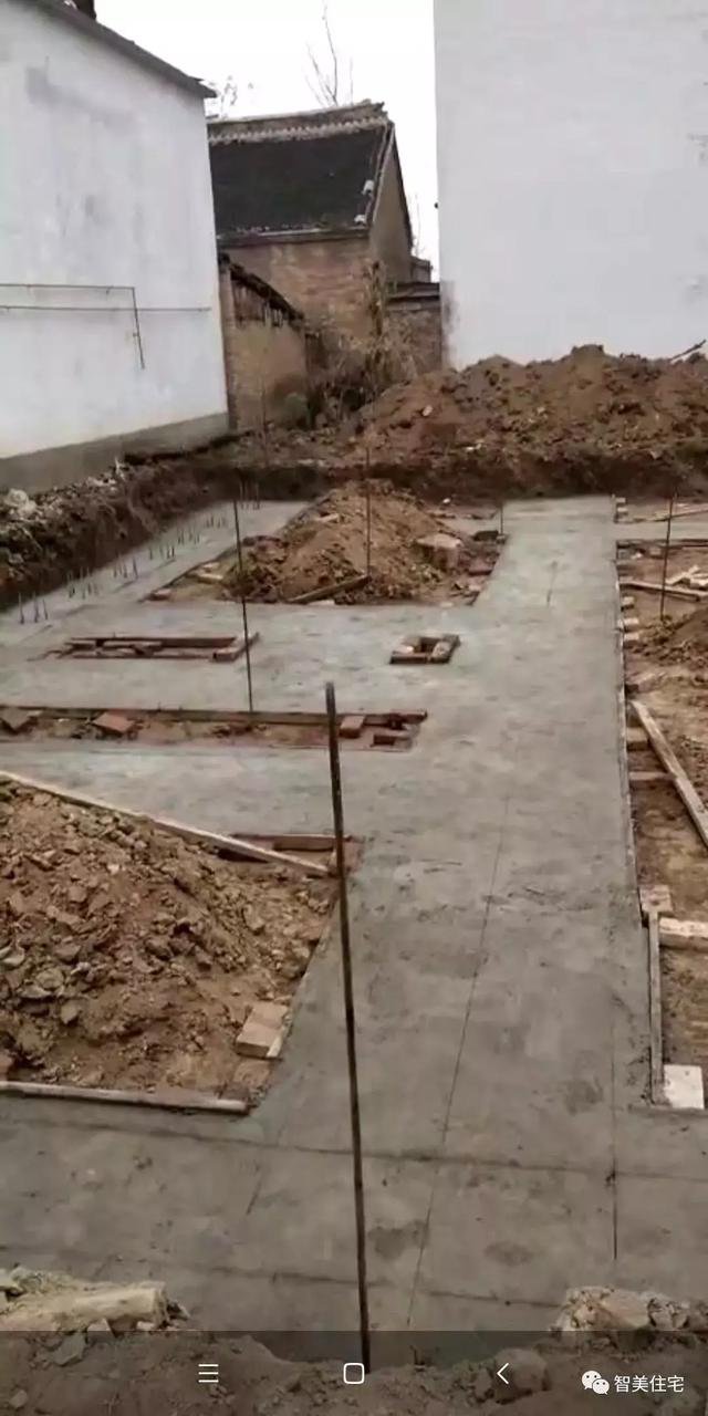 12.5×13米歐式民房戶型圖，附施工過程和完工圖片