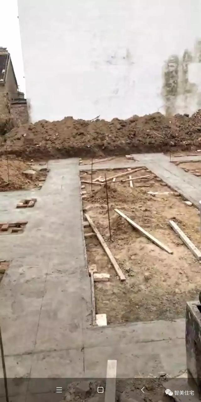 12.5×13米歐式民房戶型圖，附施工過程和完工圖片