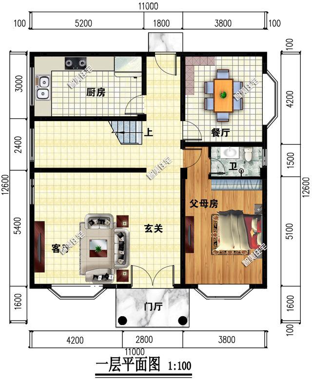 2棟簡易三層洋樓戶型圖，施工比較容易