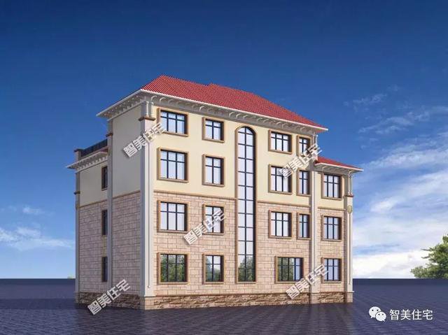 層次分明的兩層半歐式戶型方案圖，客廳中空復式