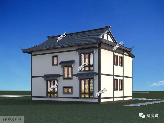 120多平方兩層半仿古住宅方案戶型圖，成功人士喜歡的風(fēng)格