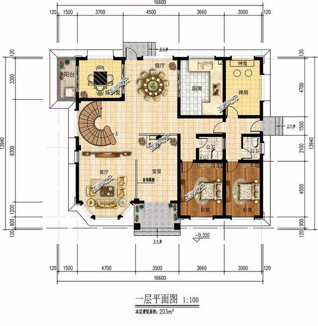 浙江蓋的2層歐式別墅外觀及戶型圖展示，村民都點(diǎn)贊
