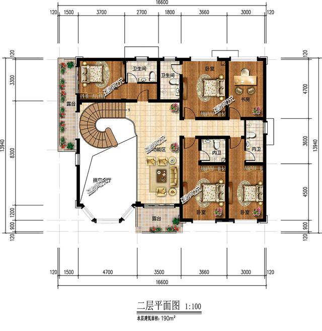 浙江蓋的2層歐式別墅外觀及戶型圖展示，村民都點(diǎn)贊