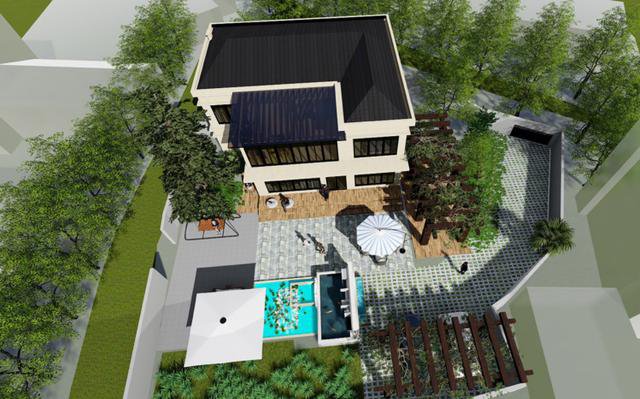 安徽老家自建農村二層住宅戶型圖，帶小院，享受愜意生活