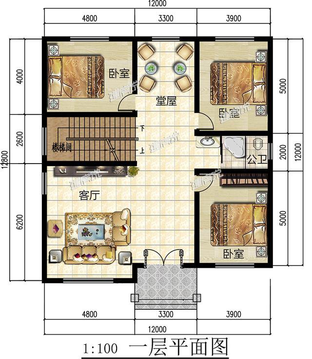 最適合農(nóng)村自建的歐式別墅戶型方案圖，造價40-49萬