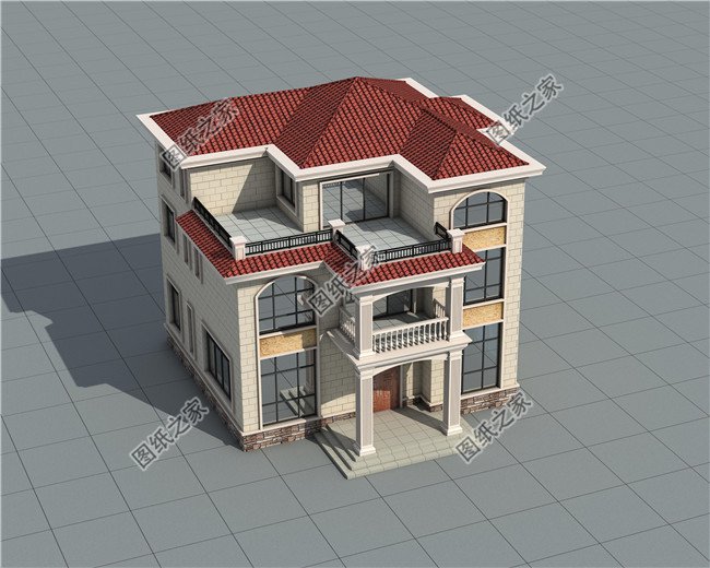 130平米新農村自建房屋施工建筑圖紙及效果圖